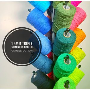 1.5mm Triple Strand Recycled Cotton Cord
