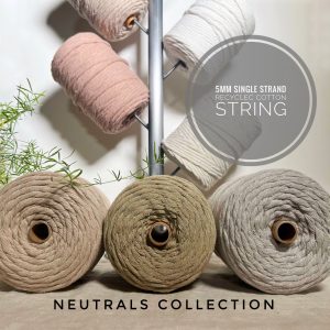 5mm Single Strand Recycled Cotton String