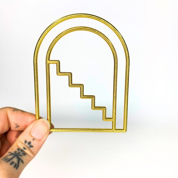 Stairway arch gold