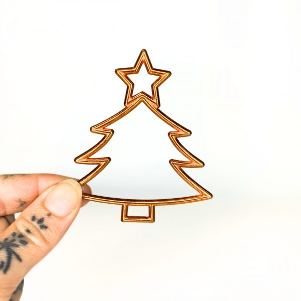Medium Metal Christmas Tree Copper