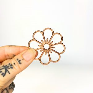 Mini Metal Flower Rose Gold