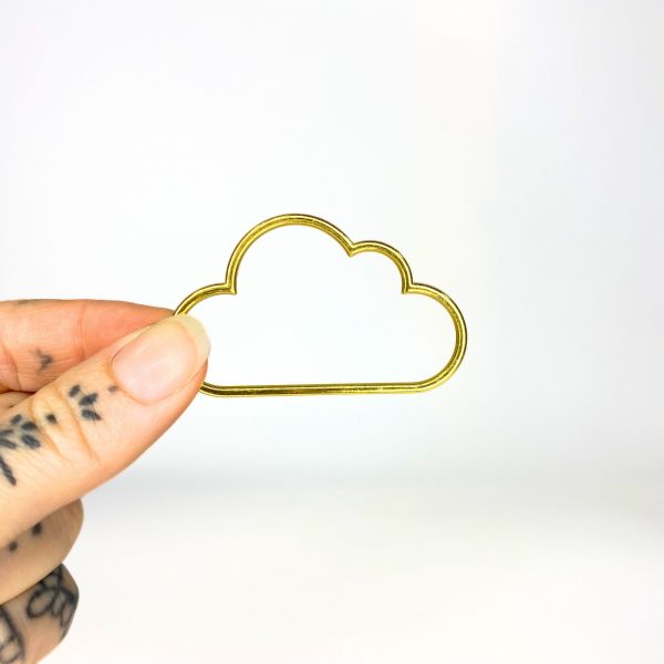 Mini Metal Cloud Gold