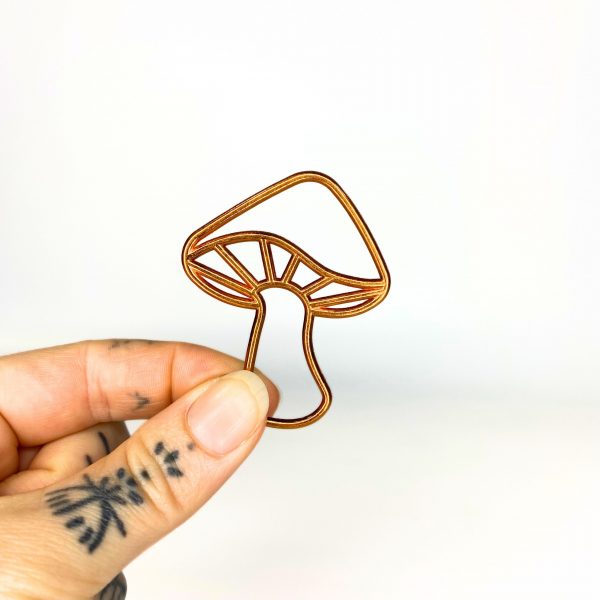 Mini Metal Mushroom Copper