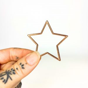 Mini Metal Star Rose Gold