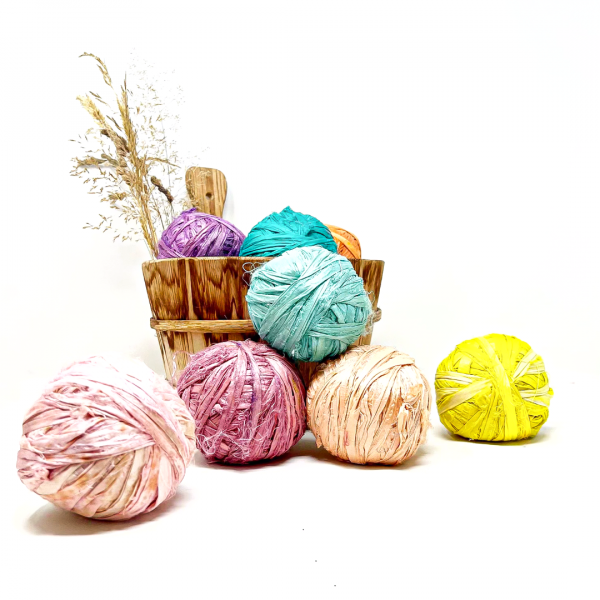 Recycled Sari Silk Ribbon Balls 7