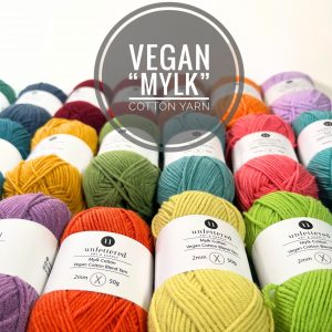 Vegan Mylk Cotton Bland Yarn Group Photo Colourful Gumdrop Yarn