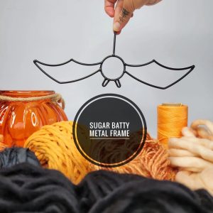 “SUGAR BATTY” Bat Frame – Halloween Décor – Made in Canada
