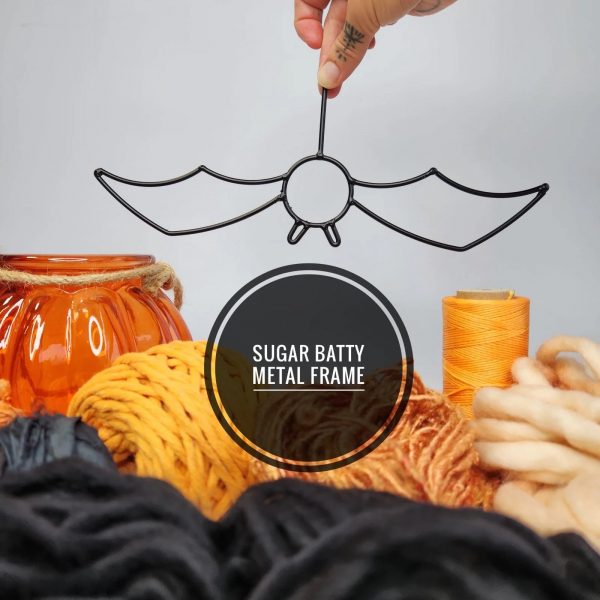 “SUGAR BATTY” Bat Frame – Halloween Décor – Made in Canada