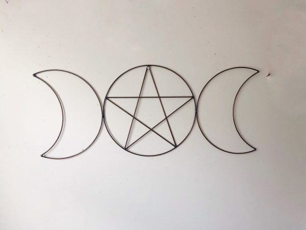Moon Phase Pentagram Frame – Wall Hanging - Image 3